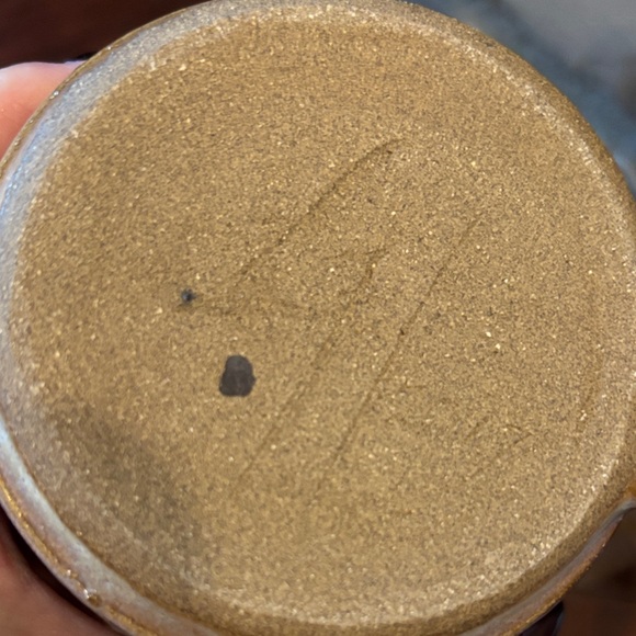 Pr of Studio Art Pottery Mugs Blue & Brown Signed & Dated‎ 2017 - Picture 7 of 8